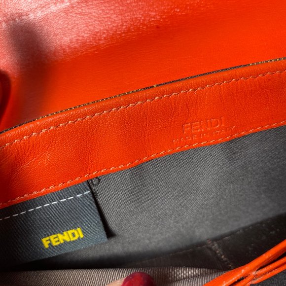 Authentic Fendi Leather & Canvas Turn lock Wallet with Dust Bag - Picture 14 of 16